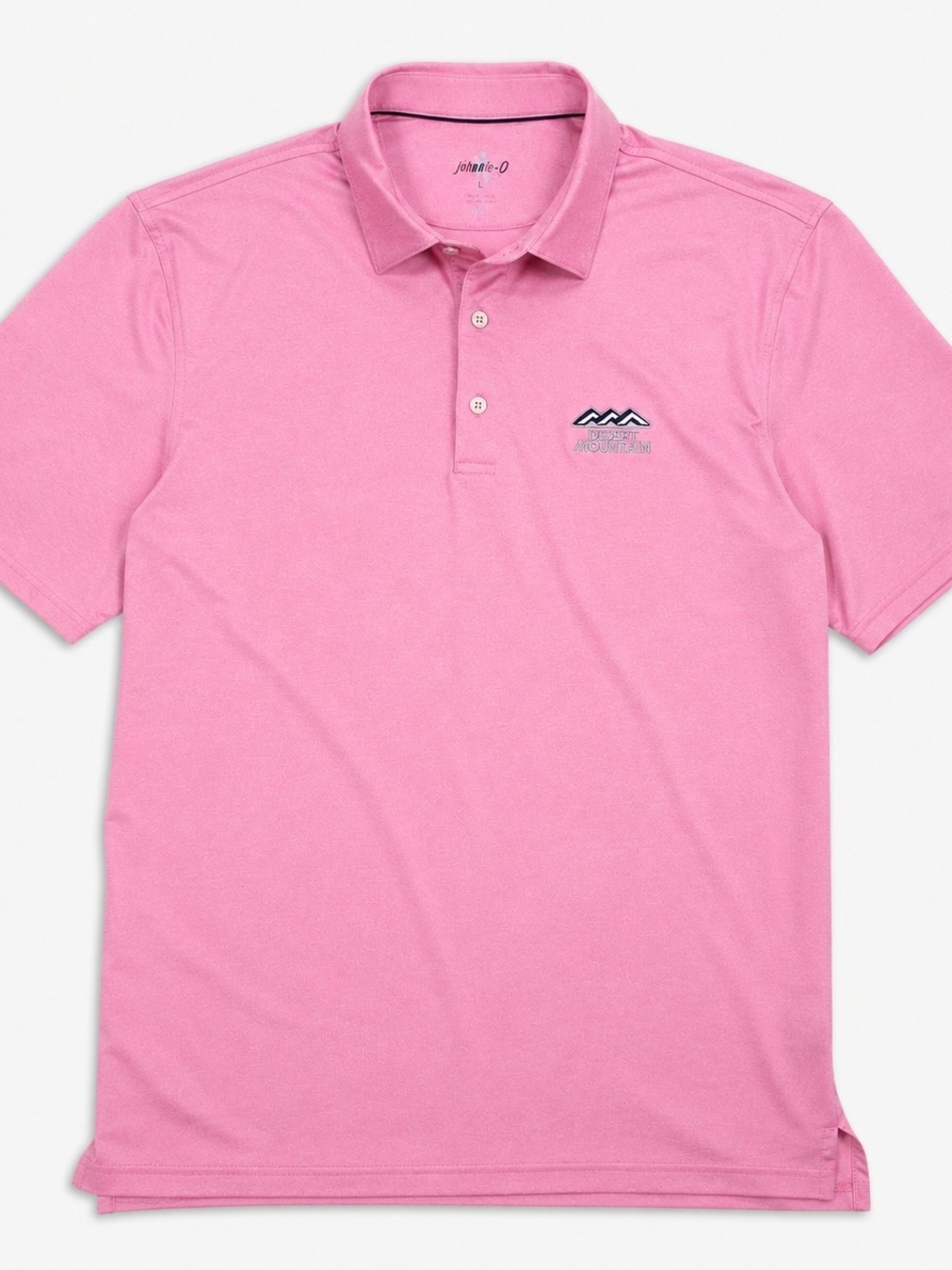 Johnnie-O Pink Desert Mountain Golf Polo Shirt Men’s Large Performance Stretch